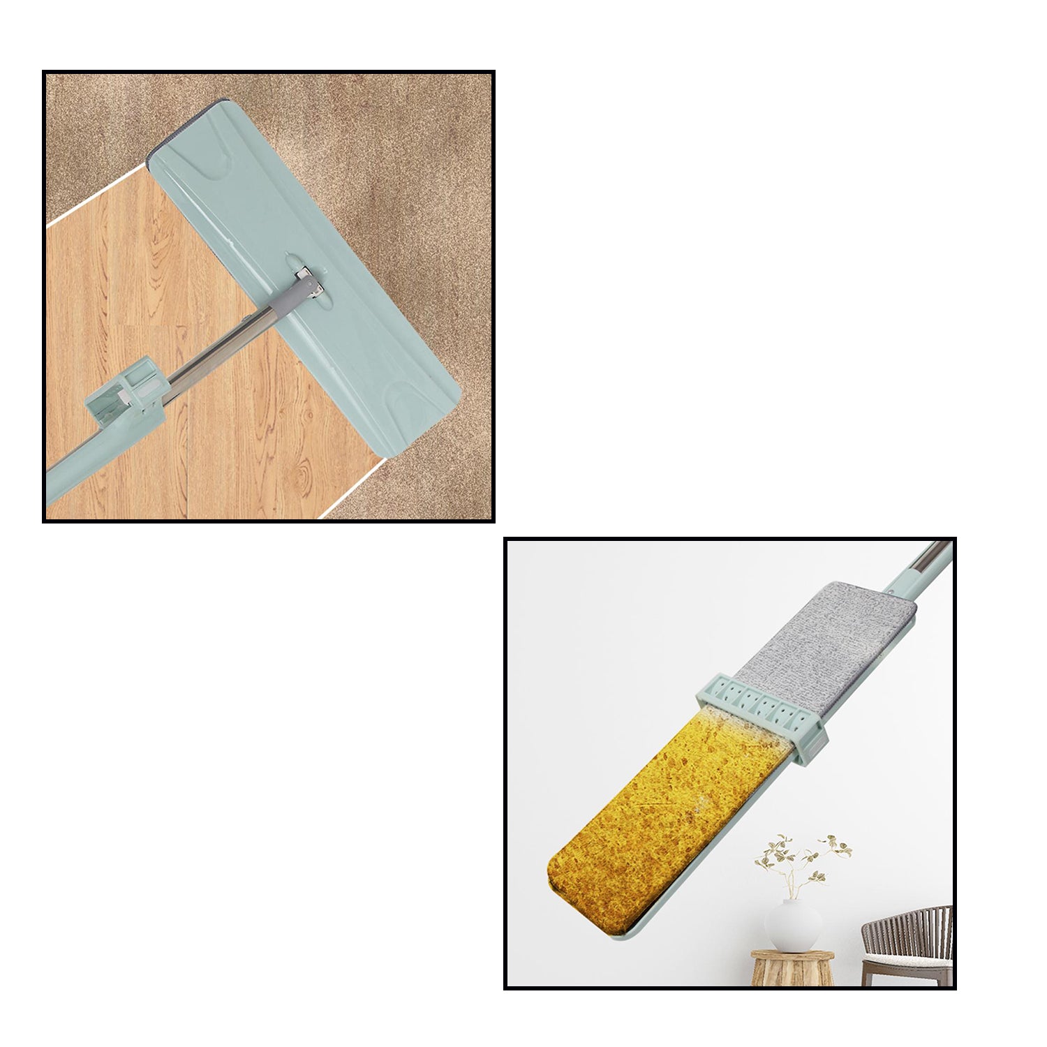 4633 360Degree Rotation Flat Mop Floor Cleaning Microfiber Squeeze Mop Floor Clean. DeoDap 4633 360Degree Rotation Flat Mop Floor Cleaning Microfiber Squeeze Mop Floor Clean. DeoDap